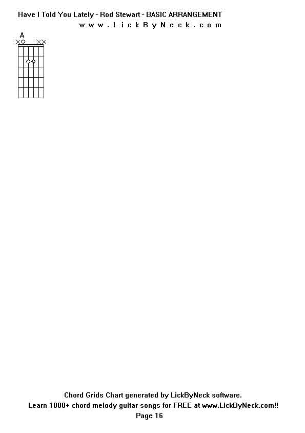 Chord Grids Chart of chord melody fingerstyle guitar song-Have I Told You Lately - Rod Stewart - BASIC ARRANGEMENT,generated by LickByNeck software.